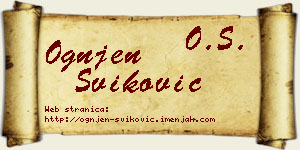 Ognjen Šviković vizit kartica
